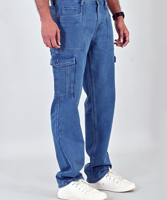Blue Loose Fit Denim