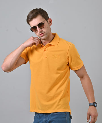 Yellow Short Sleeve Polo T-Shirt