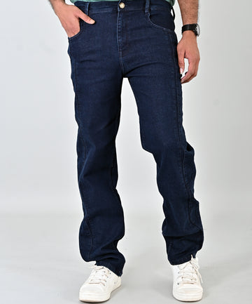 Navy Baggy Fit Denim