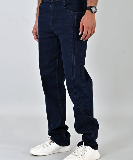 Navy Baggy Fit Denim