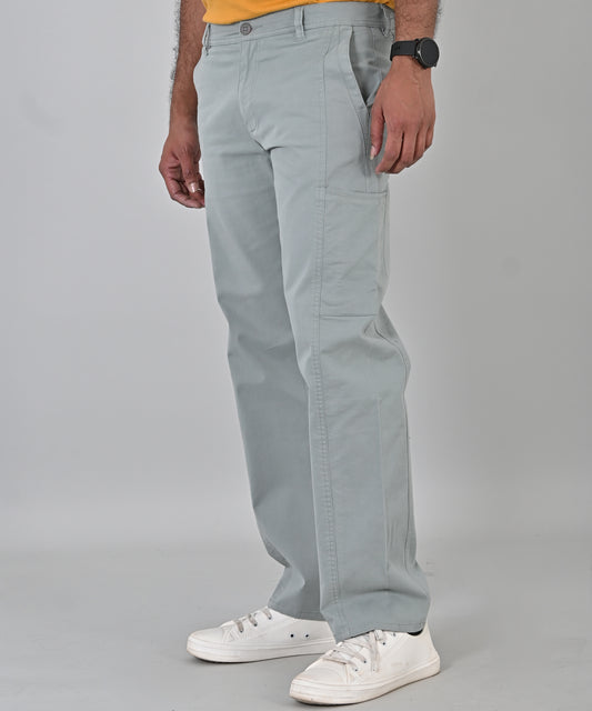 Sea Green Loose Fit Trouser