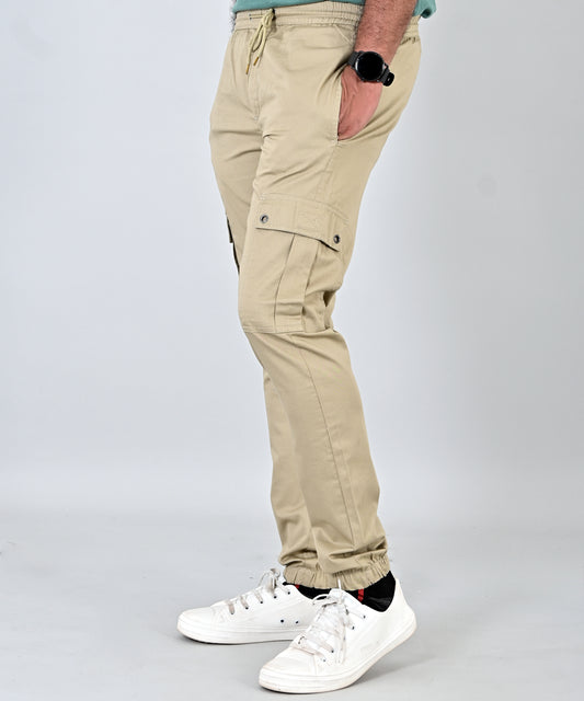Beige Cotton Jogger