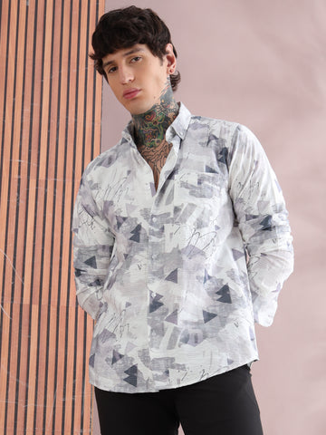 IMPORTED PRINTED MULTICOLOR SHIRT