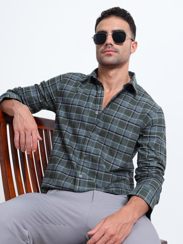 OXFORD GREEN CHECKERED SHIRT
