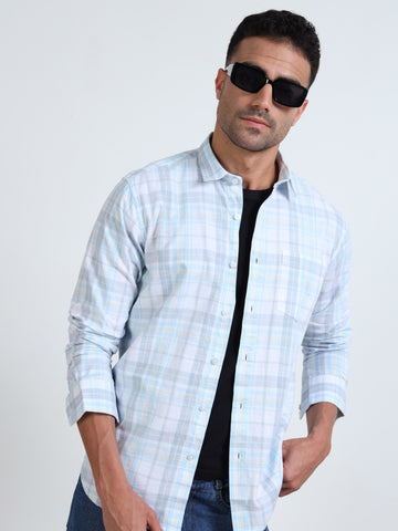 OXFORD GRAY CHECKERED SHIRT