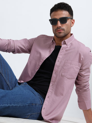 MATTY OXFORD LAVENDER PLAIN  SHIRT