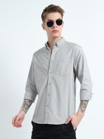 OXFORD LYCRA PLAIN SHIRT