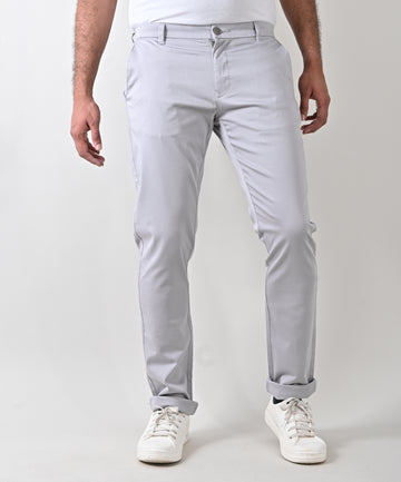 Stretched Cotton Grey Trouser