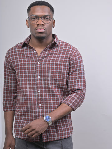 DOBBY CHECK FULL SLEVE SHIRT