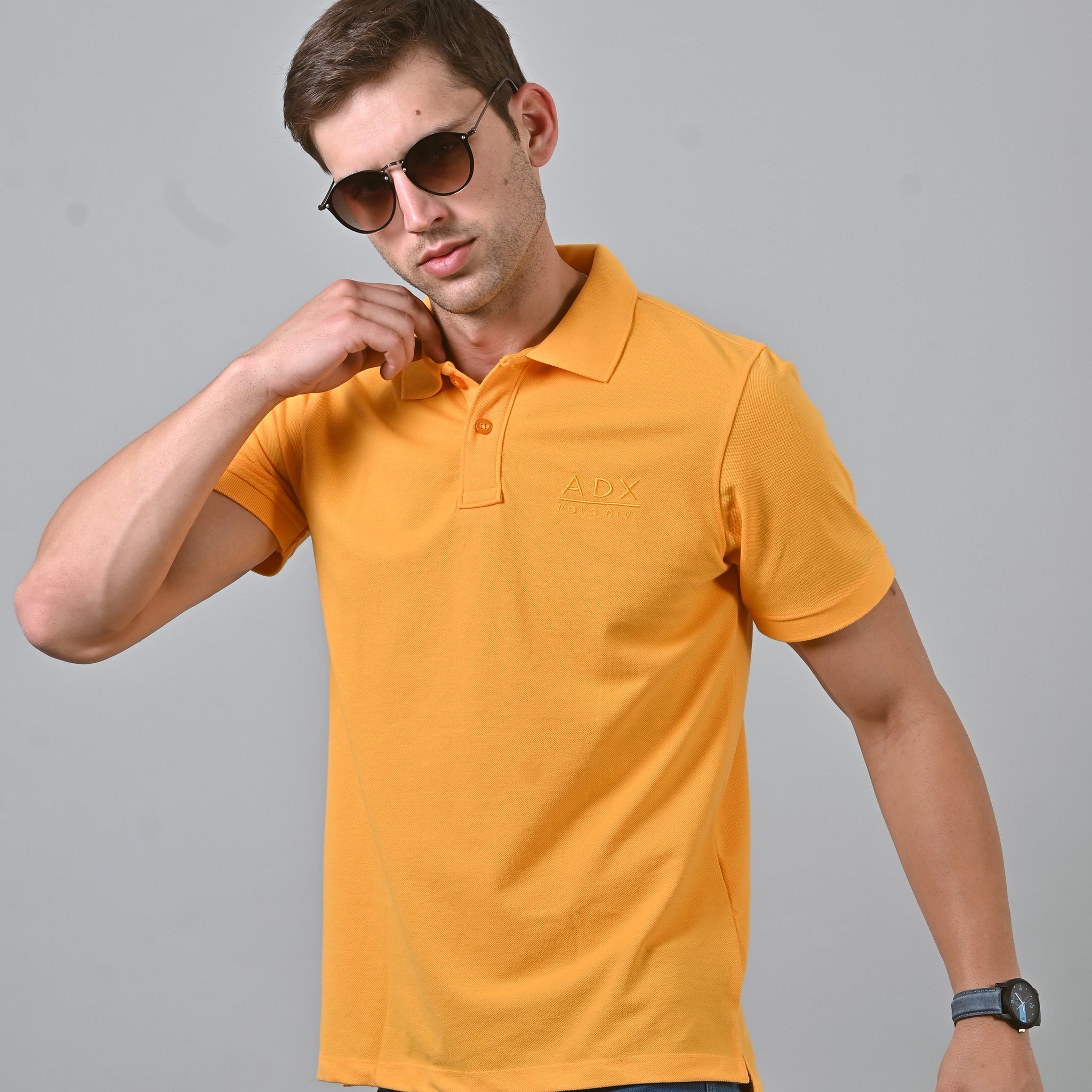 Yellow Short Sleeve Polo T-Shirt
