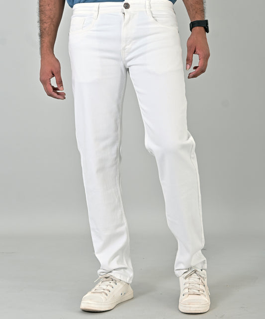 Loose Fit White Jean