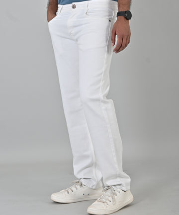 Loose Fit White Jean