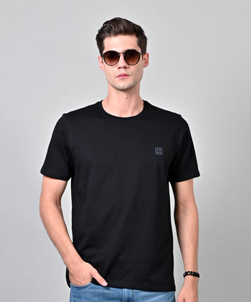 Black Round Neck T-Shirt