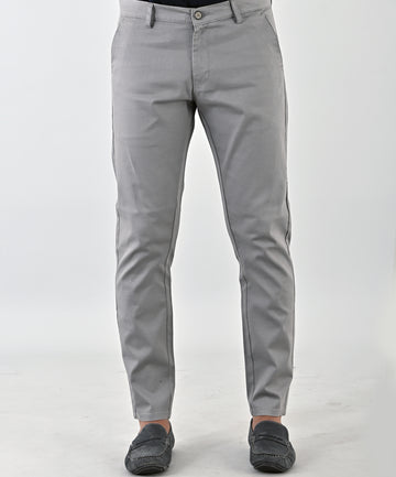 Cotton Stretch Grey Trouser