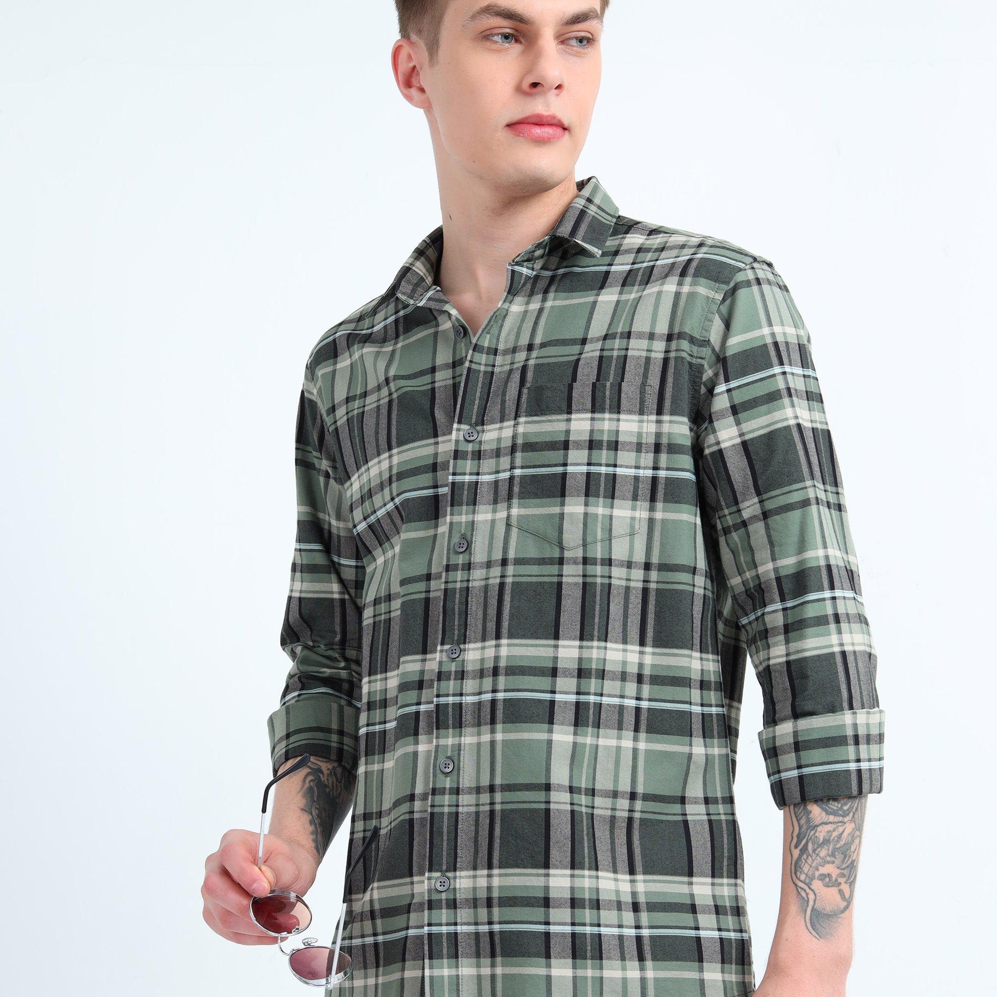 OXFORD CHECKERED SHIRT