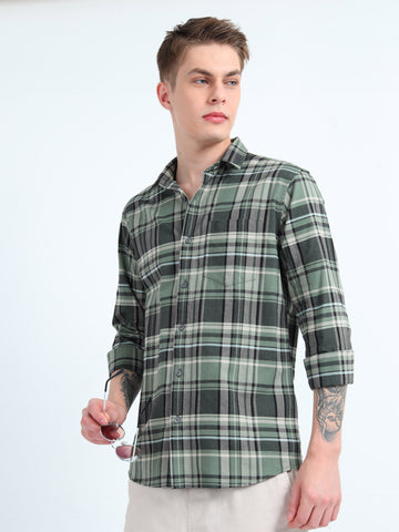 OXFORD CHECKERED SHIRT