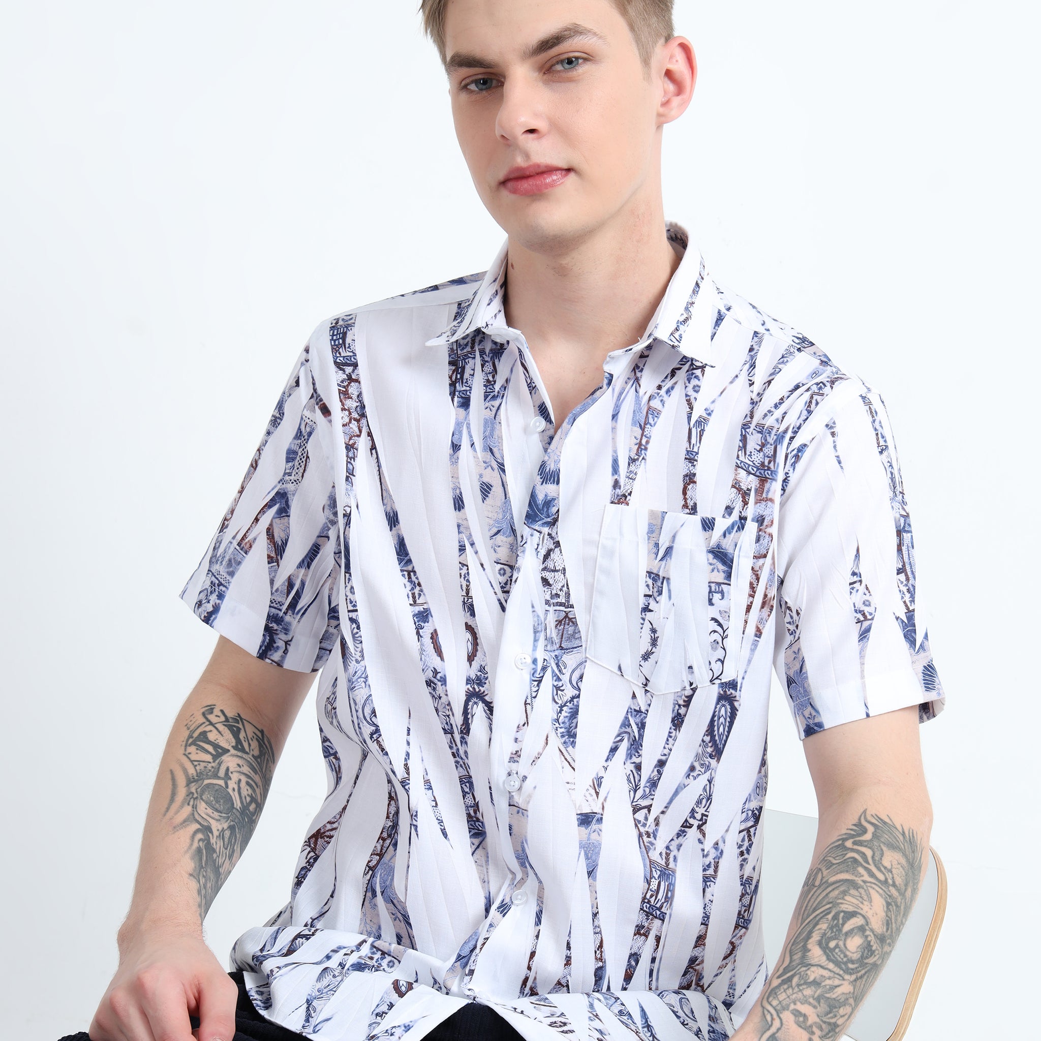 IMPORTED DIGITAL PRINT HALF SLEEVE SHIRT