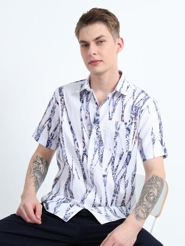 IMPORTED DIGITAL PRINT HALF SLEEVE SHIRT