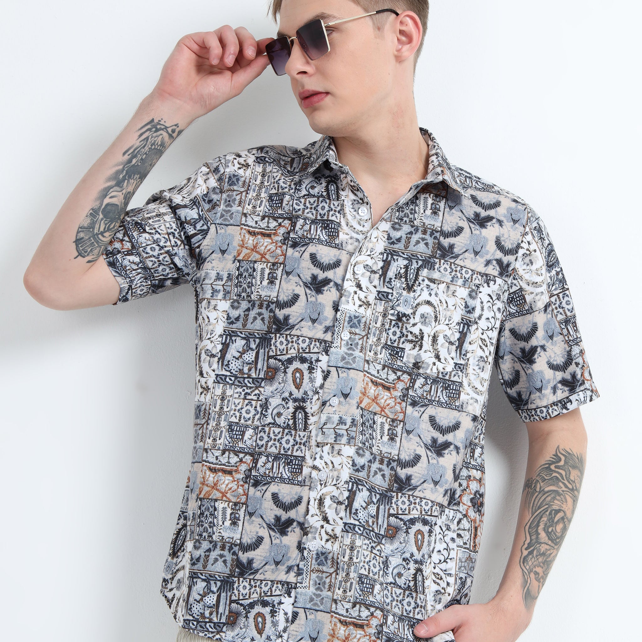 OXFORD PRINT SHIRT