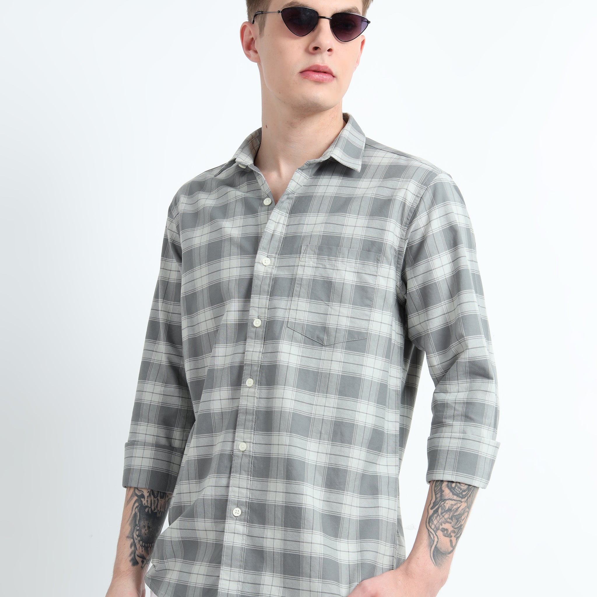 OXFORD CHECKERED SHIRT