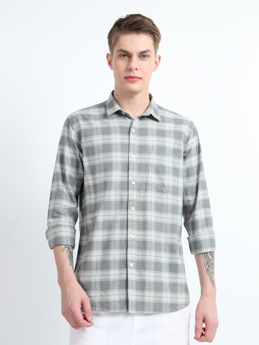 OXFORD CHECKERED SHIRT