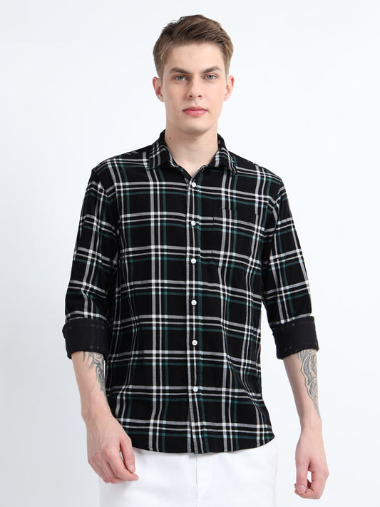 CORDUROY CHECKERED SHIRT