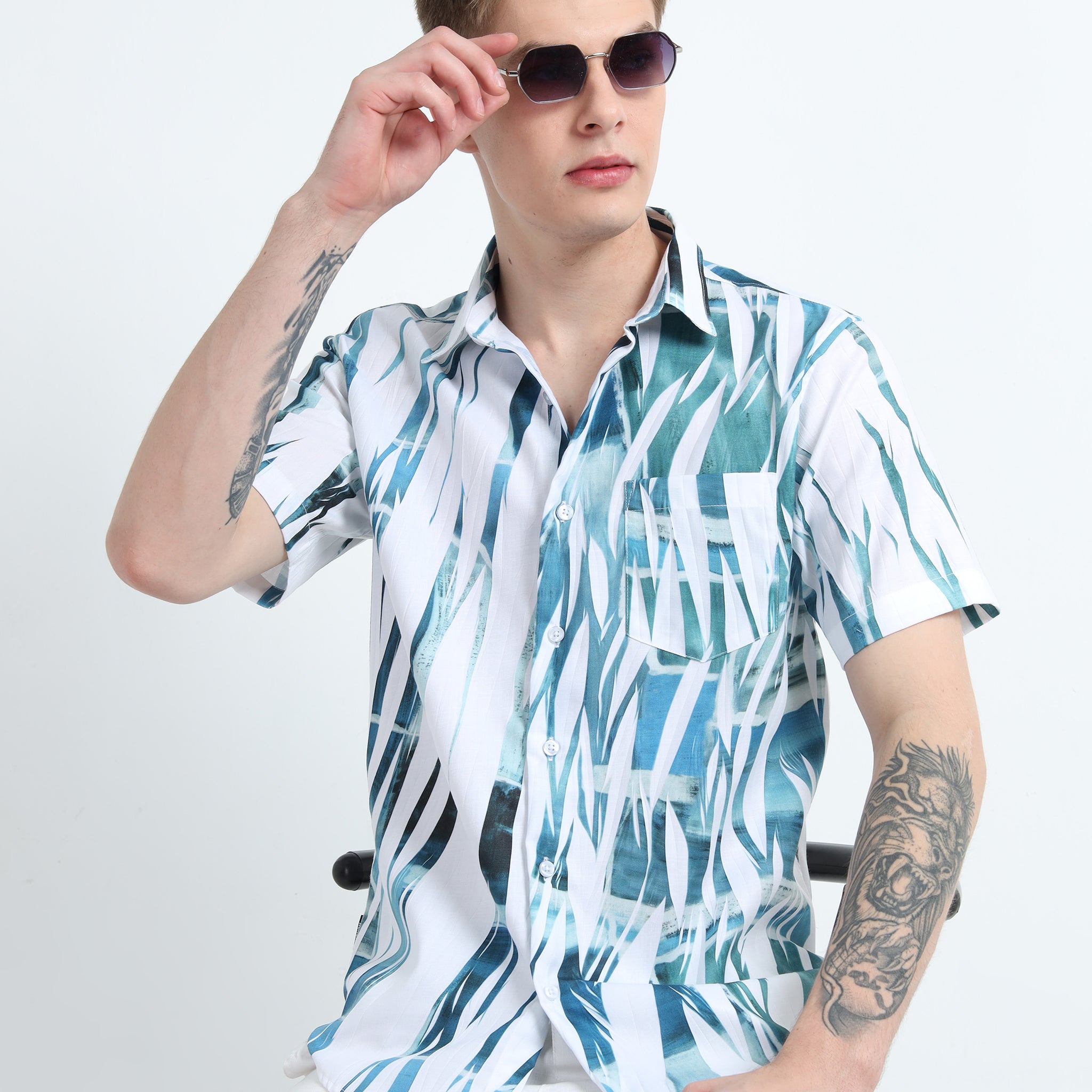 IMPORTED DIGITAL PRINT HALF SLEEVE  SHIRT