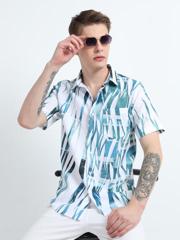 IMPORTED DIGITAL PRINT HALF SLEEVE  SHIRT