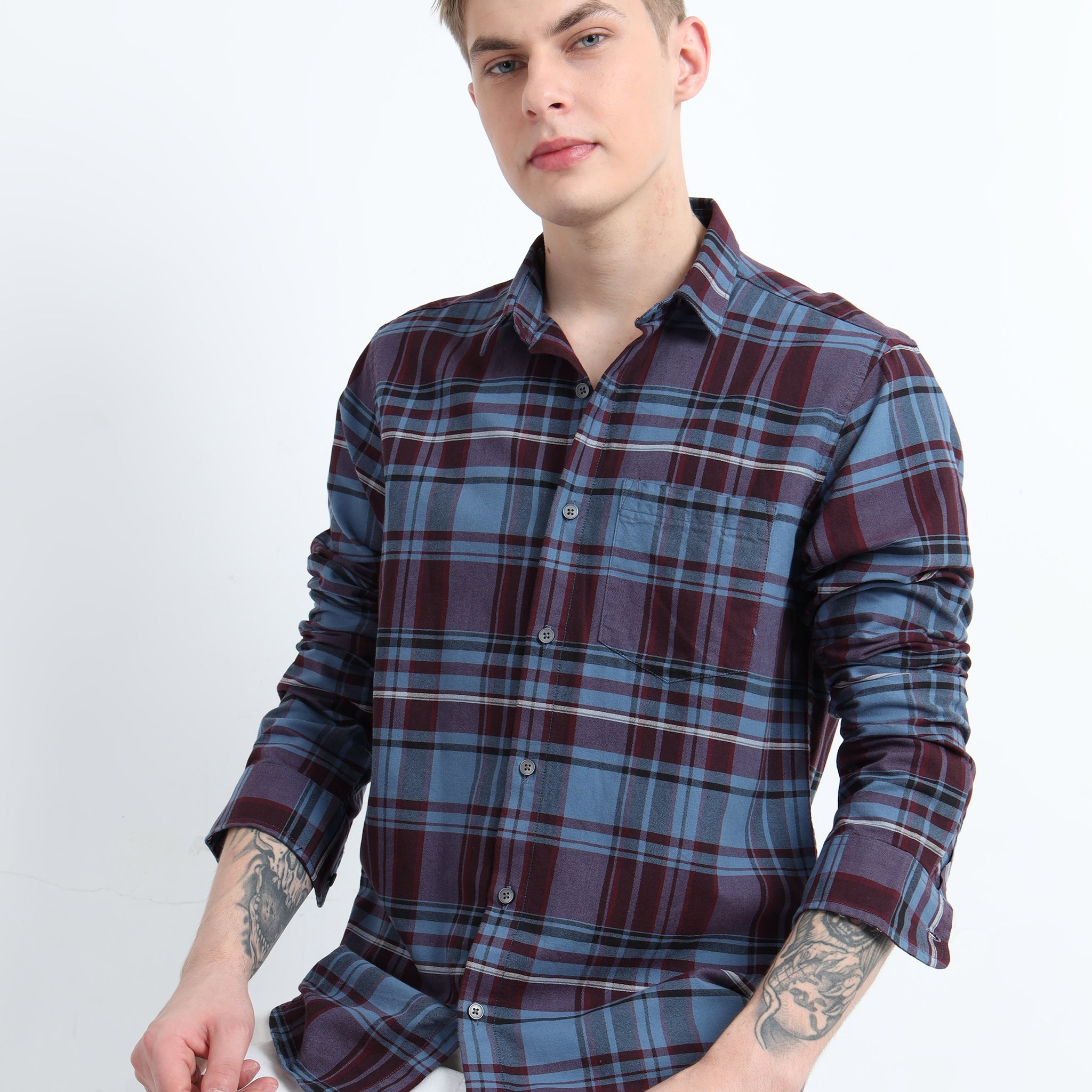 OXFORD CHECKERED SHIRT