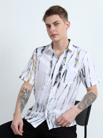 IMPORTED DIGITAL PRINT HALF SLEEVE  SHIRT