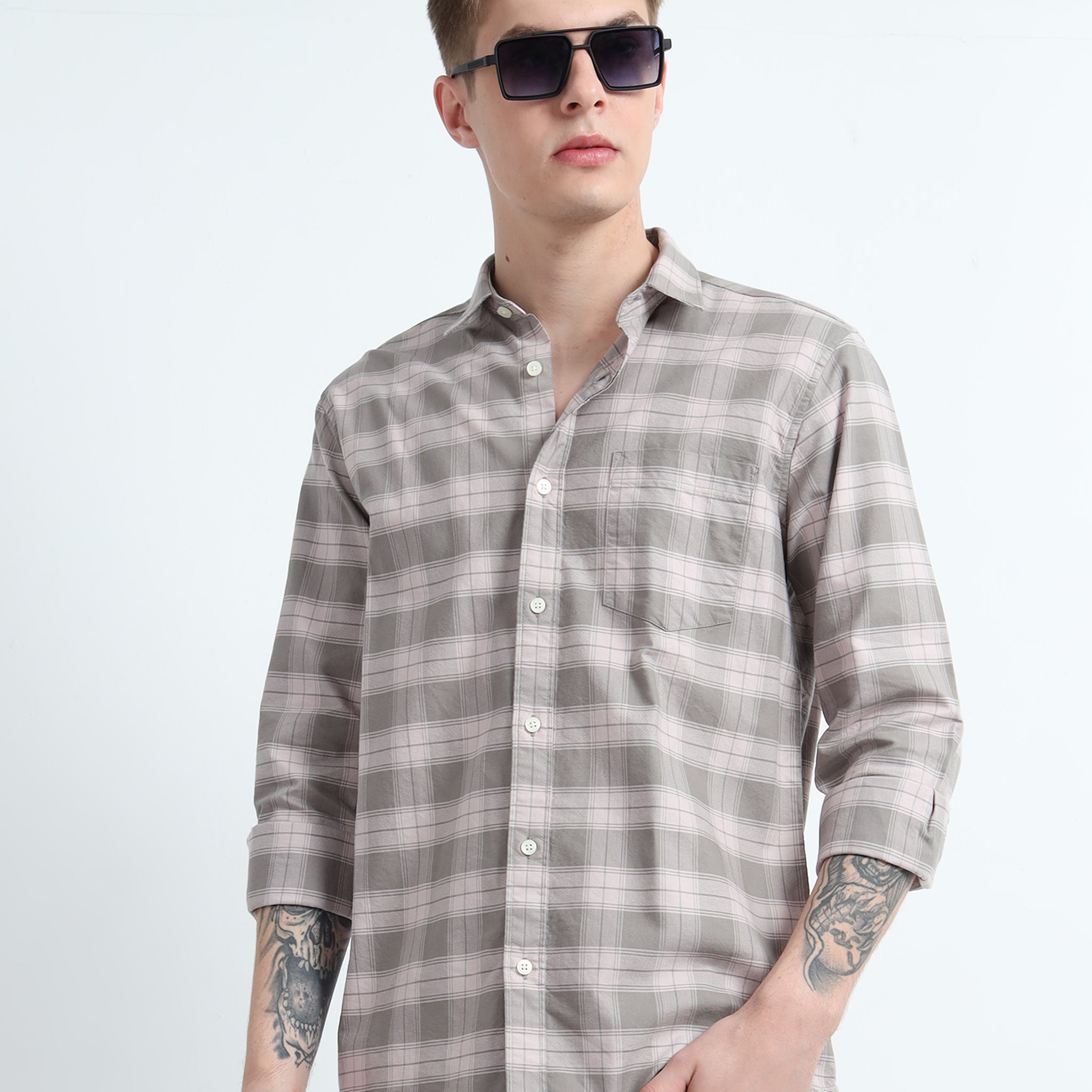 OXFORD CHECKERED SHIRT