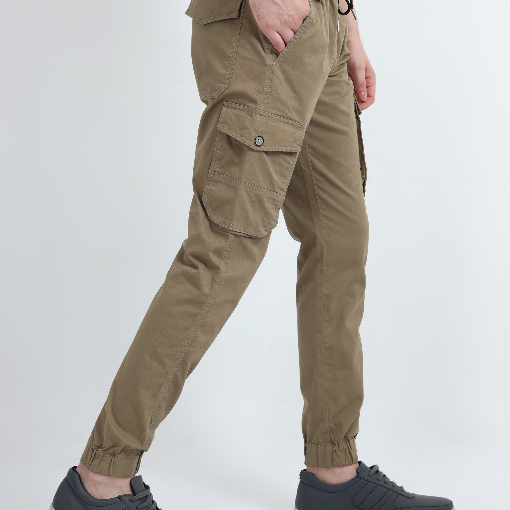 KHAKHI COLOUR COTTON JOGGER