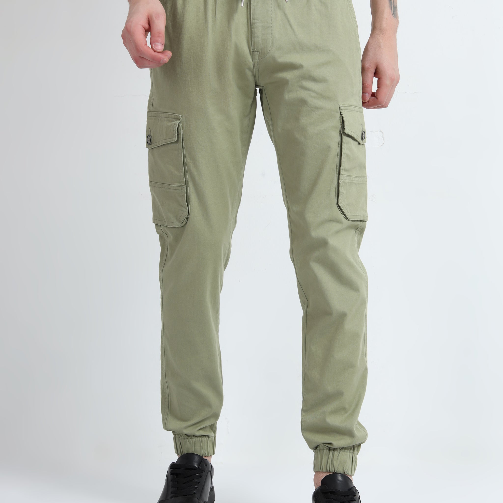 PISTA GREEN COLOUR COTTON JOGGER