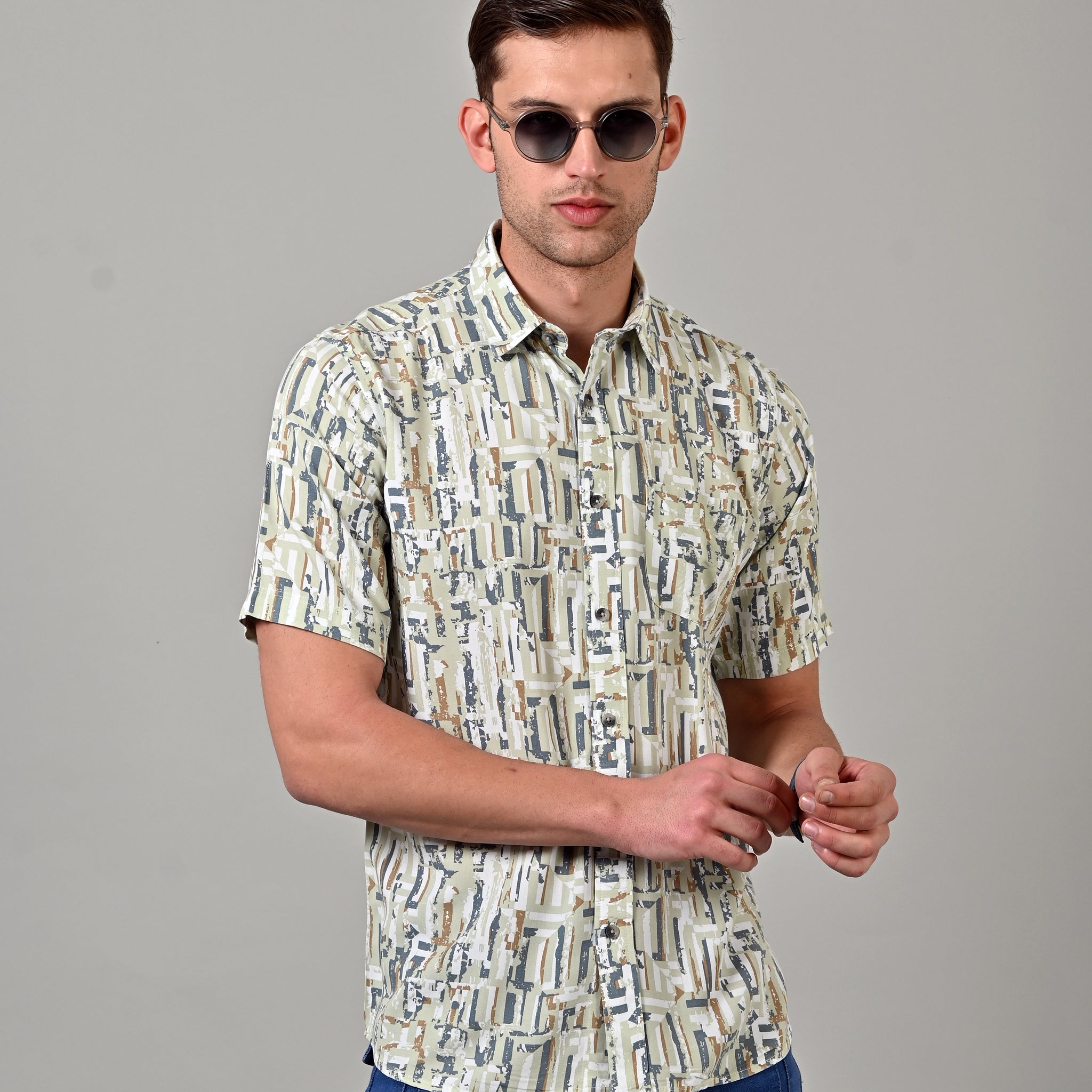 Rayon Half Sleeve Shirt