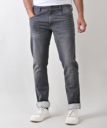 Stretched knitted Grey Jean