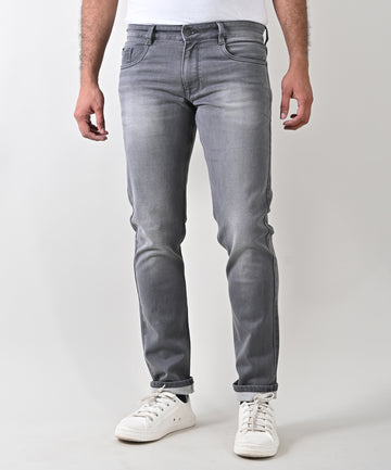 Stretched knitted Lt Grey Jean
