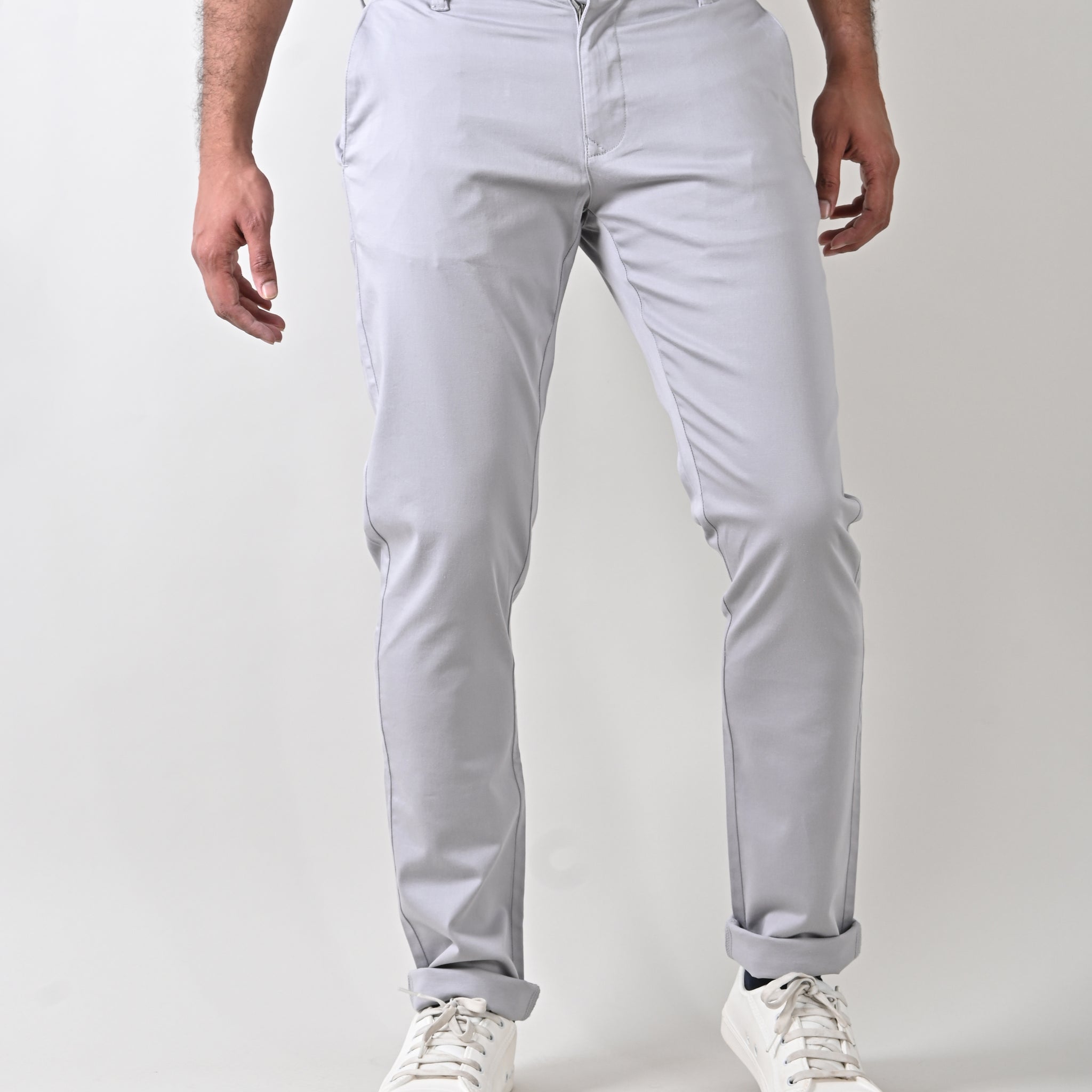 Stretched Cotton Grey Trouser