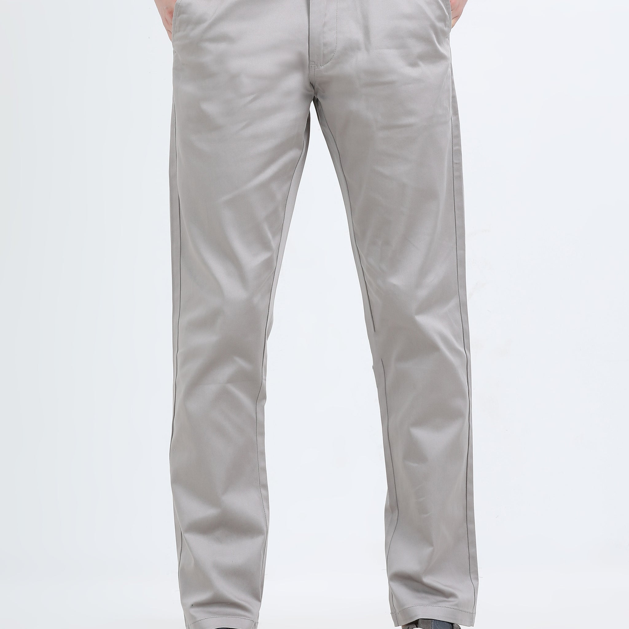 STRETCH SAND COLOUR COTTON PANT