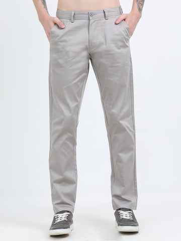 STRETCH SAND COLOUR COTTON PANT