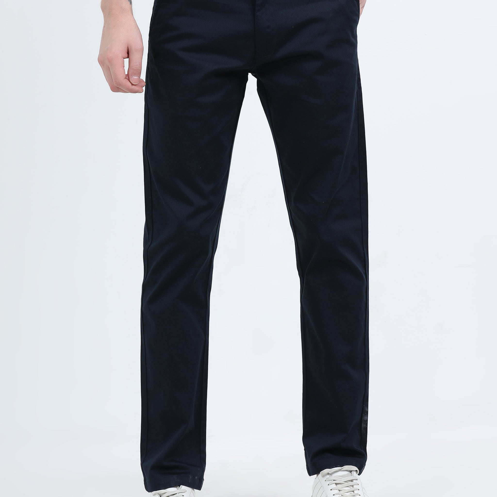 STRETCH BLUE COLOUR COTTON PANT