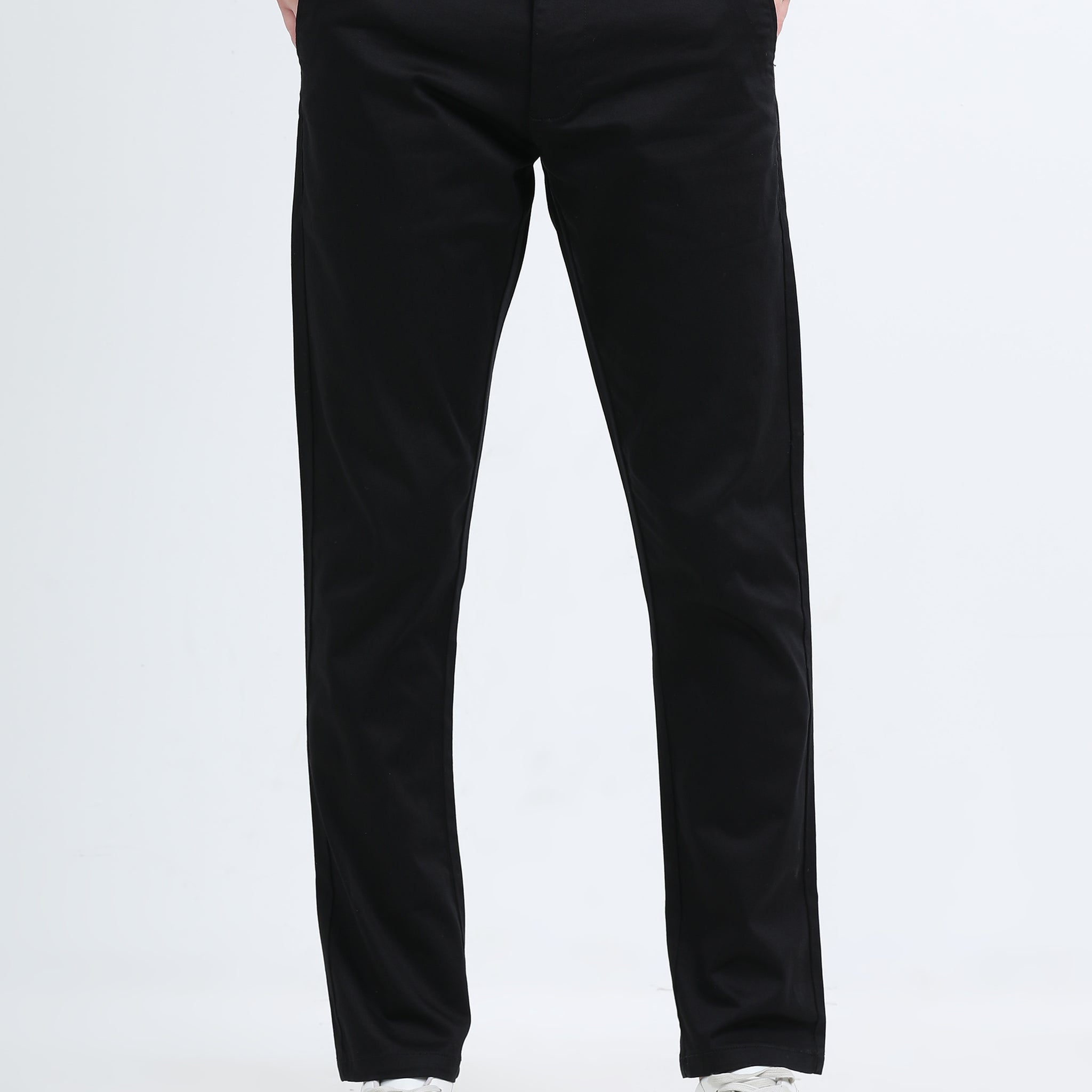 STRETCH BLACK COLOUR COTTON PANT