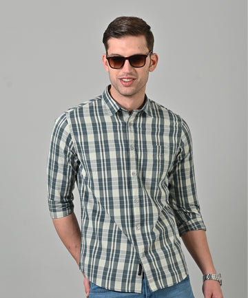 Cord Checkered Shirt