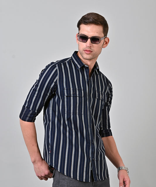 Indigo Stripes Shirt