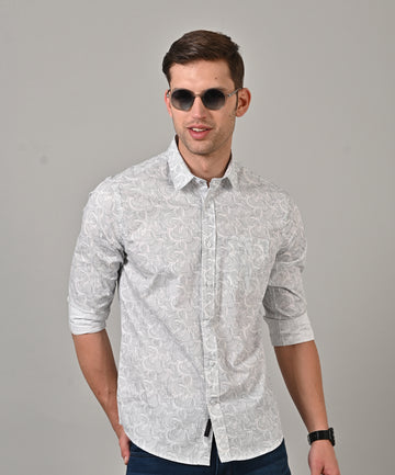 Cotton Linen Printed Shirt