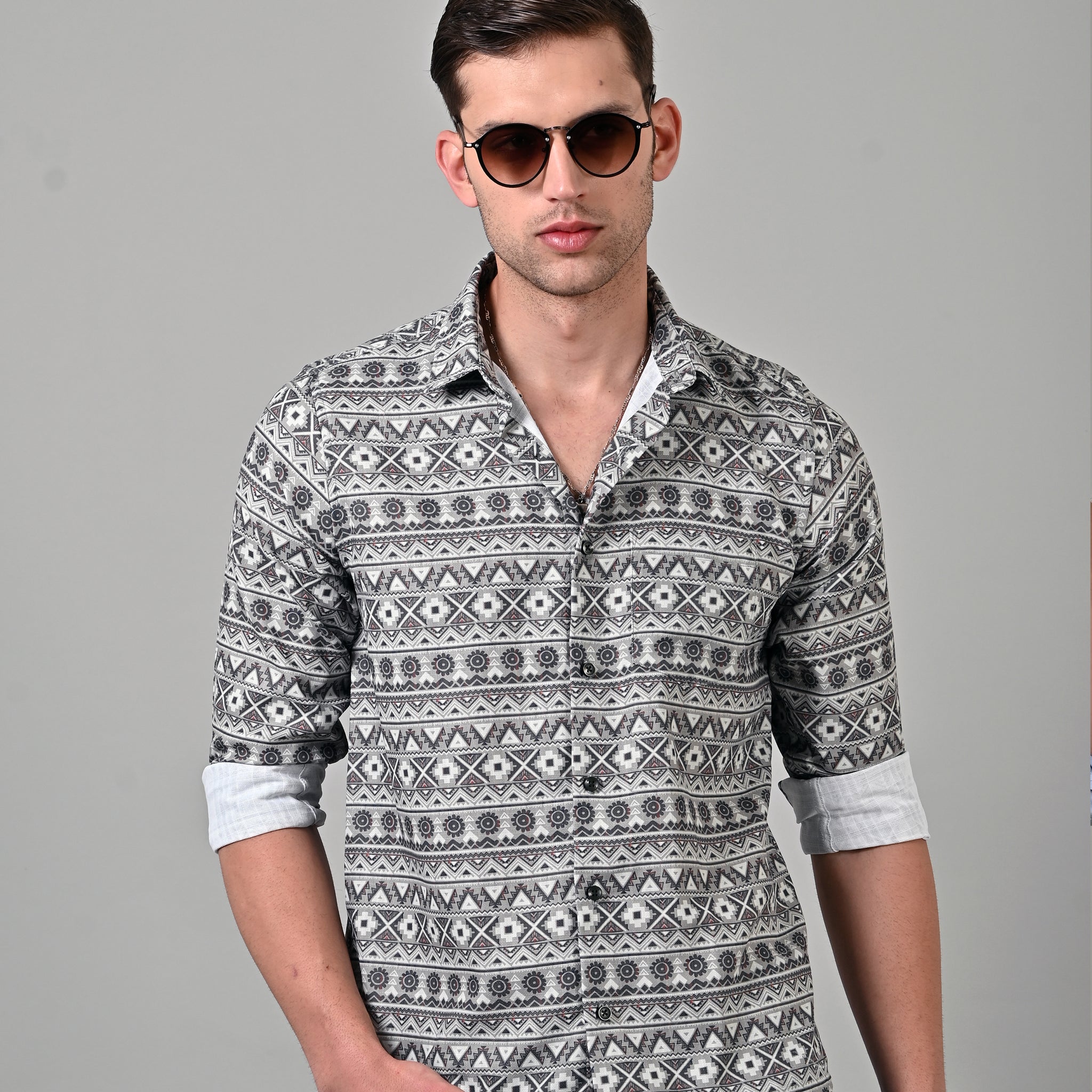 Imported Knit Printed Shirt