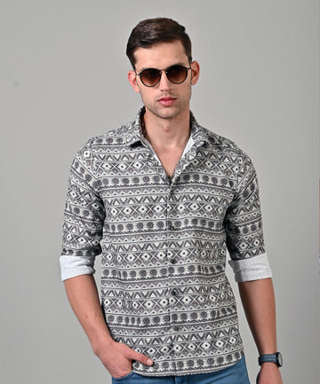 Imported Knit Printed Shirt