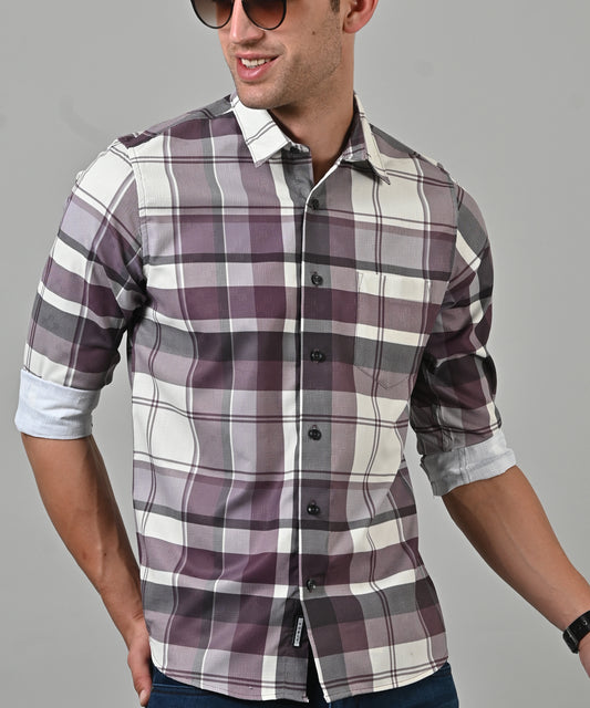 Brown Checkered Shirt
