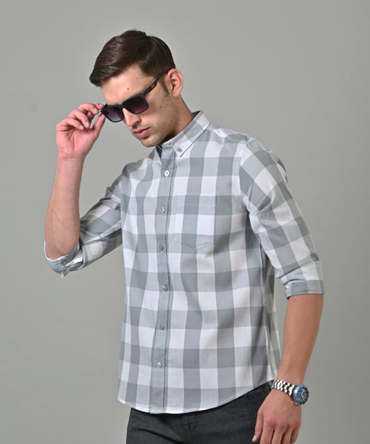 Cord Checkered Shirt
