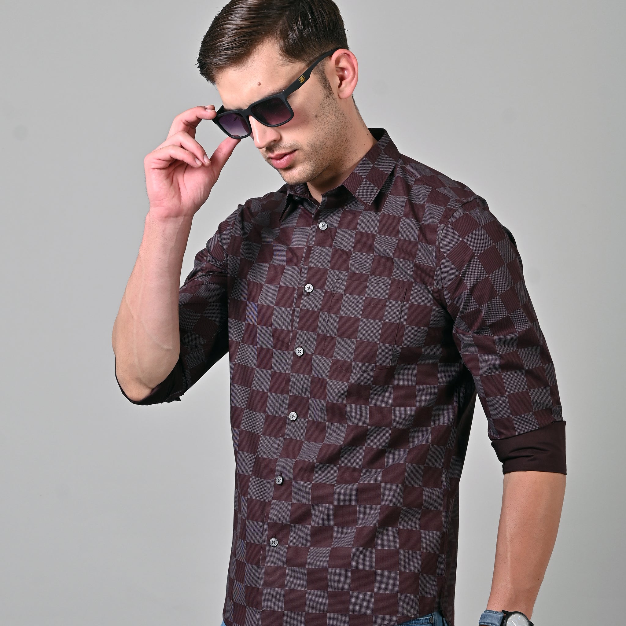 Poplin Checkered Shirt
