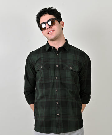 Oxford Green Checkered Shirt